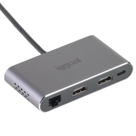 Hub USB-C i-Tec C31FLAT2PDPRO Prateado | Tienda24 - Global Online Shop Tienda24.eu