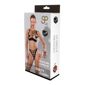 Conjunto de Lencería Guilty Pleasure Negro (M) | Tienda24 Tienda24.eu