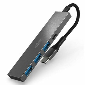 Hub USB Aukey CBC64 Schwarz | Tienda24 - Global Online Shop Tienda24.eu