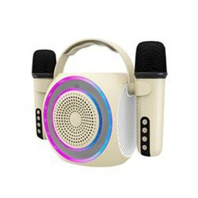 Altifalante com microfone para karaoke Celly PARTYMIC2WH Branco 6 W 5 W 4 W de Celly, Auriculares portáteis e altifalantes co...