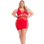 Vestido Pink Lipstick Rojo (Queen size) | Tienda24 Tienda24.eu