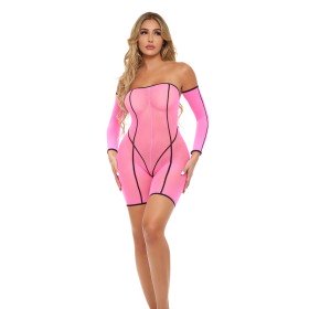 Vestido Pink Lipstick Negro (Queen size) | Tienda24 Tienda24.eu