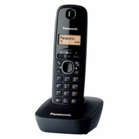 Kabelloses Telefon Panasonic KX-TG1611SPH Schwarz Bernstein von Panasonic, Analoge Telefone - Ref: S0400907, Preis: 22,55 €, ...