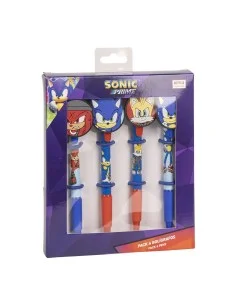 Ensemble de Stylos Sonic 4 Pièces Multicouleur de Sonic, Stylos à bille non rétractable - Ref: S0737225, Precio: €7.01, Descu...