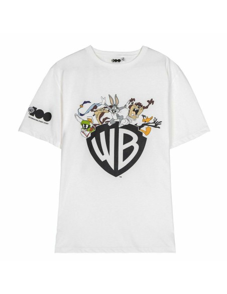 Herren Kurzarm-T-Shirt Warner Bros Weiß | Tienda24 Tienda24.eu