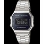 Relógio masculino Casio A168WEM-1EF Preto Prateado de Casio, Relógios com braselete - Ref: S0449576, Preço: 40,67 €, Desconto: %