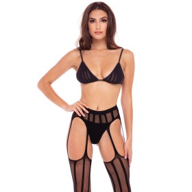 Conjunto de Lingerie Bombshell Boudoir Preto (L) | Tienda24 Tienda24.eu