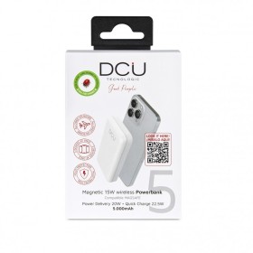 Powerbank DCU PD20W Blanc 5000 mAh de DCU Tecnologic, Chargeurs - Réf : S0453922, Prix : 31,10 €, Remise : %