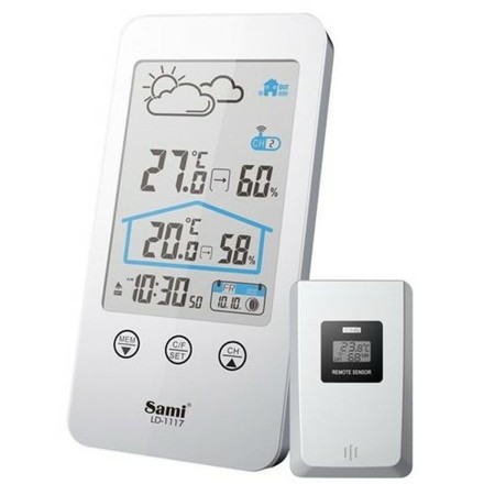 Multi-function Weather Station SAMI LD-1117 Silver by SAMI, Weather Stations - Ref: S0456468, Price: 29,02 €, Discount: %