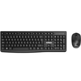 Keyboard and Mouse Nilox NXKMWE012 Black Spanish Qwerty by Nilox, Keyboard & Mouse Sets - Ref: S0458939, Price: 15,49 €, Disc...