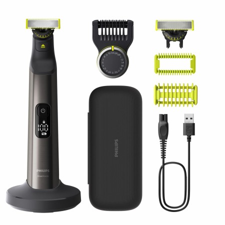 Aparadores de Cabelo Philips ONEBLADEPRO360QP6652/61FACE+BO de Philips, Máquina para cortar cabelo e barba - Ref: S0460281, P...