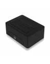 Dual Dock Station Ewent AAACET0186 Dual 2.5"-3.5" USB 3.1 ABS Black | Tienda24 Tienda24.eu