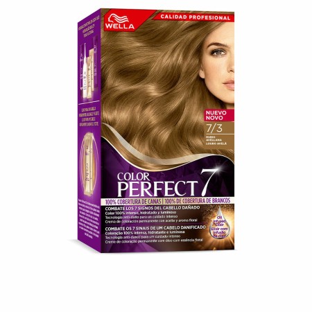 Permanent Dye Wella Color Perfect 7 Nº 7/3 Grey Hair Hazelnut Blonde 60 ml by Wella, Permanent Colour - Ref: S05103964, Price...