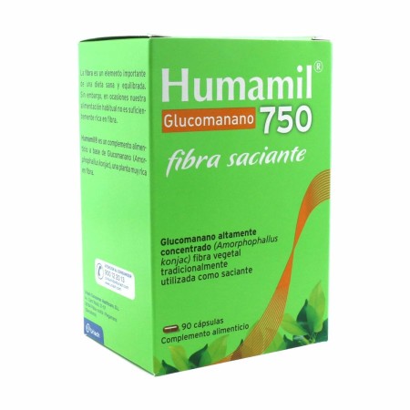 Suplemento digestivo Humamil Humamil 90 Unidades Fibra vegetal de Humamil, Supressores de apetite - Ref: S05105289, Preço: 20...