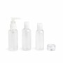 4-in-1 Travel Liquid Dispenser IDC Institute Transparent Plastic 4 Pieces Set | Tienda24 - Global Online Shop Tienda24.eu