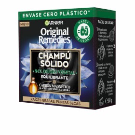 Barra de Champô Garnier Original Remedies Equilibrante Carvão magnético (60 g) de Garnier, Champôs - Ref: S05109516, Preço: 7...