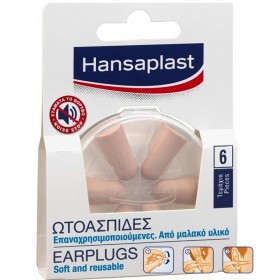 Tapones para los Oídos Hansaplast 6 Unidades de Hansaplast, Tapones - Ref: S05116384, Precio: 4,84 €, Descuento: %