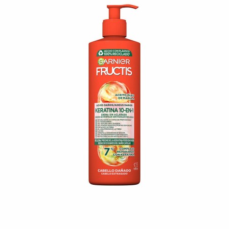 Crema Riparatrice senza Risciacquo Garnier Fructis Cheratina 10 in 1 400 ml di Garnier, Balsami ad azione profonda e trattame...