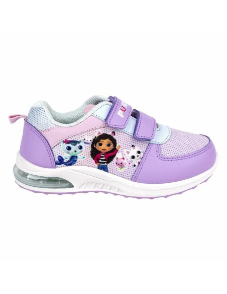 LED Trainers Gabby's Dollhouse Velcro Lilac | Tienda24 Tienda24.eu