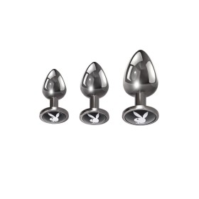 Plug Anal S Pleasures Wave Negro Negro/Plateado | Tienda24 Tienda24.eu