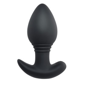 Plug Anal S Pleasures Wave Negro Negro/Plateado | Tienda24 Tienda24.eu