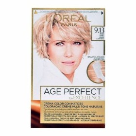 Tinte Permanente Antiedad Excellence Age Perfect L'Oreal Make Up Excellence Age Perfect Nº 9.0-rubio muy claro Nº 8.0-rubio c...