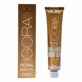 Coloração em Gel Antienvelhecimento Igora Absolutes N6-70 Schwarzkopf (60 ml) de Schwarzkopf, Coloração semipermanente - Ref:...