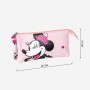 Dreifaches Mehrzweck-Etui Minnie Mouse 22,5 x 2 x 11,5 cm Rosa von Minnie Mouse, Federmäppchen - Ref: S0736705, Preis: 7,60 €...