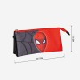 Dreifaches Mehrzweck-Etui Spider-Man Rot Schwarz 22,5 x 2 x 11,5 cm von Spider-Man, Federmäppchen - Ref: S0736709, Preis: 7,6...