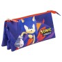 Dreifaches Mehrzweck-Etui Sonic Lila 22,5 x 2 x 11,5 cm von Sonic, Federmäppchen - Ref: S0736884, Preis: 7,56 €, Rabatt: %