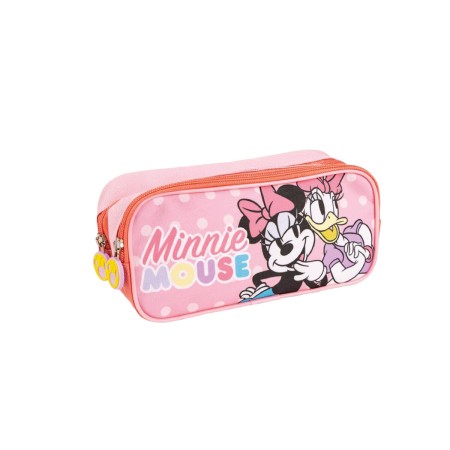 Double Carry-all Minnie Mouse Pink 22,5 x 8 x 10 cm by Minnie Mouse, Pencil cases - Ref: S0736919, Price: 6,18 €, Discount: %