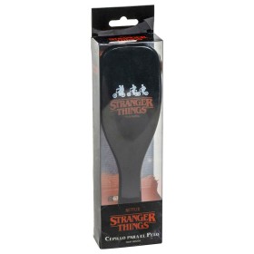 Brosse Démêlante Stranger Things Rouge Noir de Stranger Things, Brosses - Réf : S0738139, Prix : 5,72 €, Remise : %