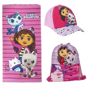 Children's Summer Set Gabby's Dollhouse Pink 3 Pieces by Gabby's Dollhouse, Children's Bath Towels - Ref: S0740131, Price: 17...