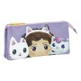 Trousse Fourre-Tout Triple Gabby's Dollhouse Lila 22 x 11 x 2 cm de Gabby's Dollhouse, Trousses - Réf : S0740233, Prix : 7,56...