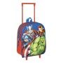 School Rucksack with Wheels The Avengers Blue 25 x 30 cm by The Avengers, Children's Backpacks - Ref: S0740458, Price: 12,37 ...