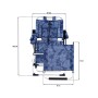 Sun-lounger Flowers 108 x 126 x 47 cm by BigBuy Garden, Sunloungers - Ref: S1129450, Price: 43,66 €, Discount: %