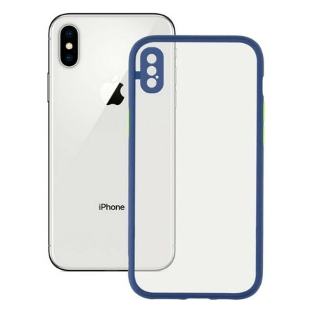 Protection pour téléphone portable iPhone X , XS KSIX Duo Soft Bleu de KSIX, Housses et étuis téléphones portables - Réf : S1...