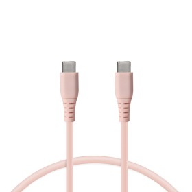 Data / Charger Cable with USB KSIX Pink 1 m by KSIX, Lightning Cables - Ref: S1906079, Price: 4,40 €, Discount: %