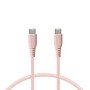 Data / Charger Cable with USB KSIX Pink 1 m | Tienda24 - Global Online Shop Tienda24.eu