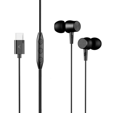 In ear headphones KSIX Black by KSIX, Headphones and accessories - Ref: S1906792, Price: 10,53 €, Discount: %