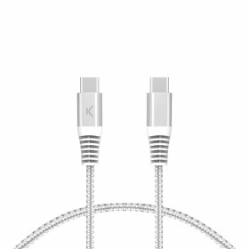 Câble USB-C vers USB-C KSIX Blanc de KSIX, Câbles USB - Réf : S1906804, Prix : 11,77 €, Remise : %