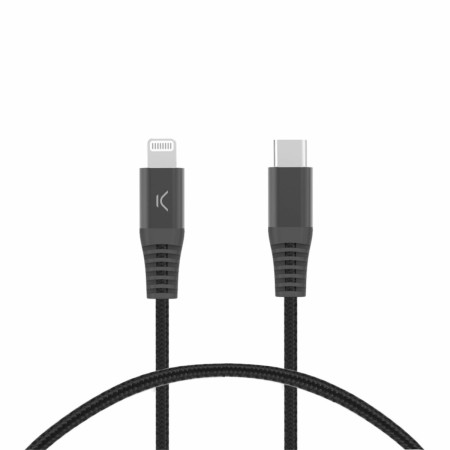 Cable USB-C a Lightning KSIX Negro de KSIX, Cables USB - Ref: S1906805, Precio: 17,13 €, Descuento: %