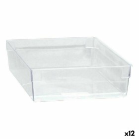 Boîte Multiusage Modulaire Transparent 22,5 x 15,5 x 5,3 cm (12 Unités) de BigBuy Home, Boîtes et coffres de rangement - Réf ...