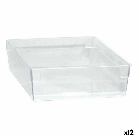 Boîte Multiusage Modulaire Transparent 22,5 x 15,5 x 5,3 cm (12 Unités) de BigBuy Home, Boîtes et coffres de rangement - Réf ...