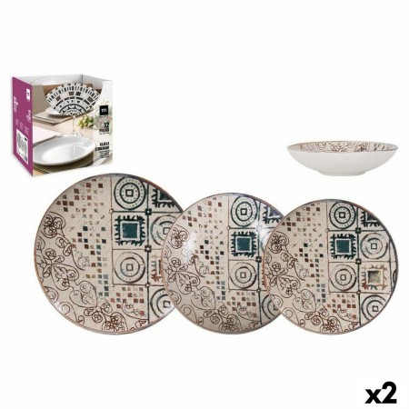 Vajilla Inde Creta Porcelana (2 Unidades) de Inde, Vajillas combinadas - Ref: S2226363, Precio: 63,55 €, Descuento: %