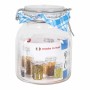 Pot en verre Borgonovo 33211 Hermétique Transparent 1,7 L 12 x 12 x 17 cm (6 Unités) de Borgonovo, Stockage des aliments - Ré...