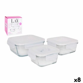 Lunchbox Borgonovo  Blau rechteckig 2,3 L (6 Stück) | Tienda24 - Global Online Shop Tienda24.eu