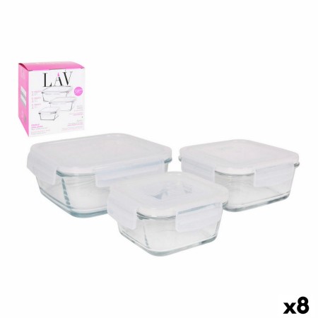 Conjunto de 3 Lancheiras LAV Cristal (8 Unidades) (3 pcs) de LAV, Armazenamento de alimentos - Ref: S2227737, Preço: 85,55 €,...