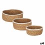 Set de basket Privilege 3 Pièces osier 17 cm (3 Pièces) (4 Unités) de Privilege, Boîtes et coffres de rangement - Réf : S2227...