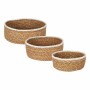 Set de basket Privilege 3 Pièces osier 17 cm (3 Pièces) (4 Unités) de Privilege, Boîtes et coffres de rangement - Réf : S2227...